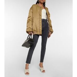 RE/DONE 90s ULTRA HIGH RISE SKINNY JEANS STONED NOIR